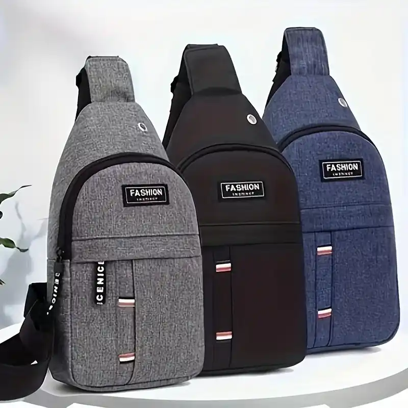 Mens Waterproof Casual Outdoor Chest Bag Mountaineering Cycling Sports