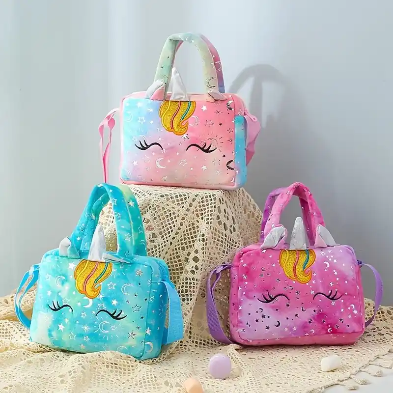 Colorful Tie Dye Unicorn Messenger Bag Perfect Gift For Girls