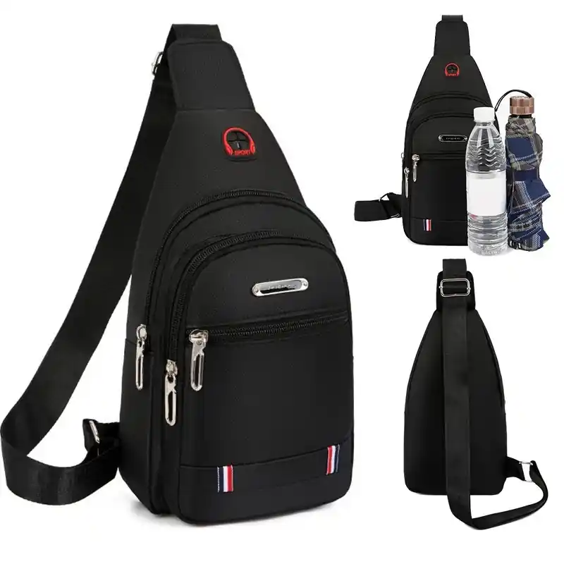 Trendy Canvas Oxford Cloth Small Backpack Leisure Sports Shoulder Bag