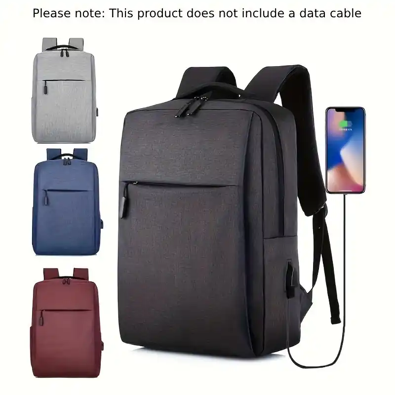 Durable Business Laptop Backpack With Usb Port Travel School Bag