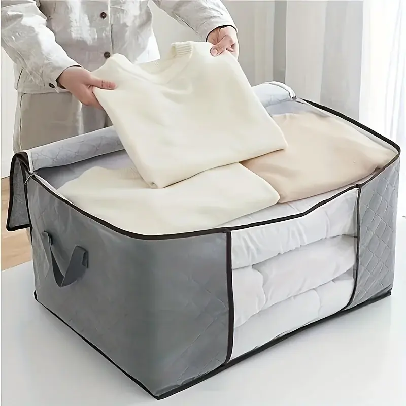 Extralarge Clothing Storage Bag With Clear Window For Blankets More