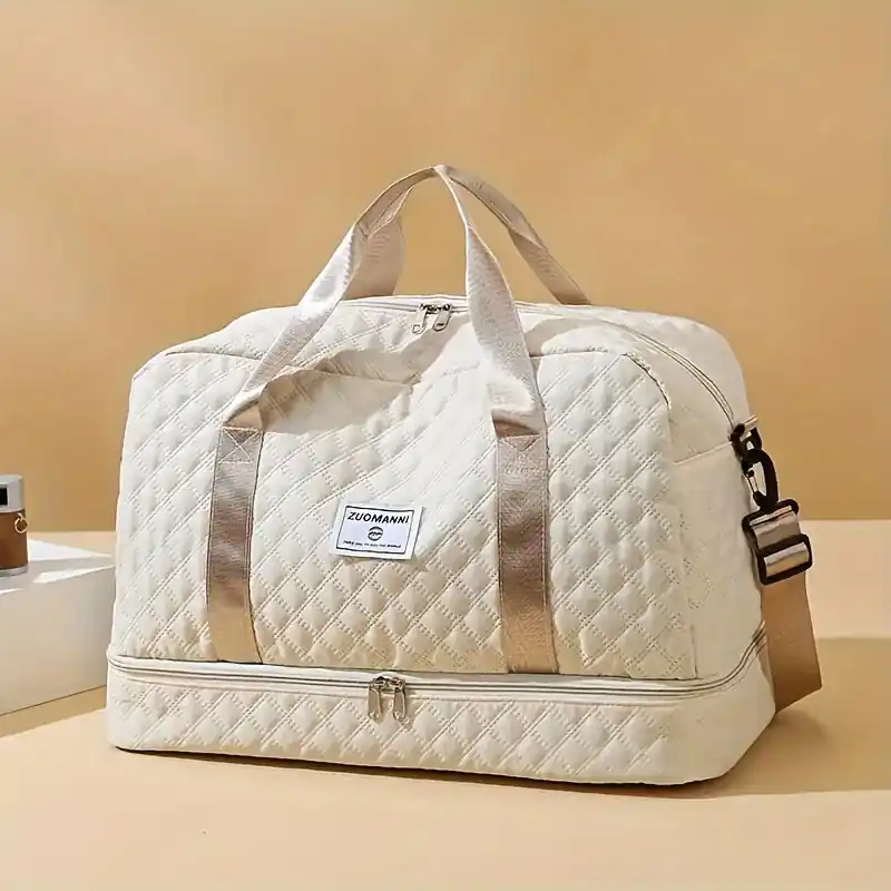 Large Duffel Bag With Wetdry Separation For Travel Gym