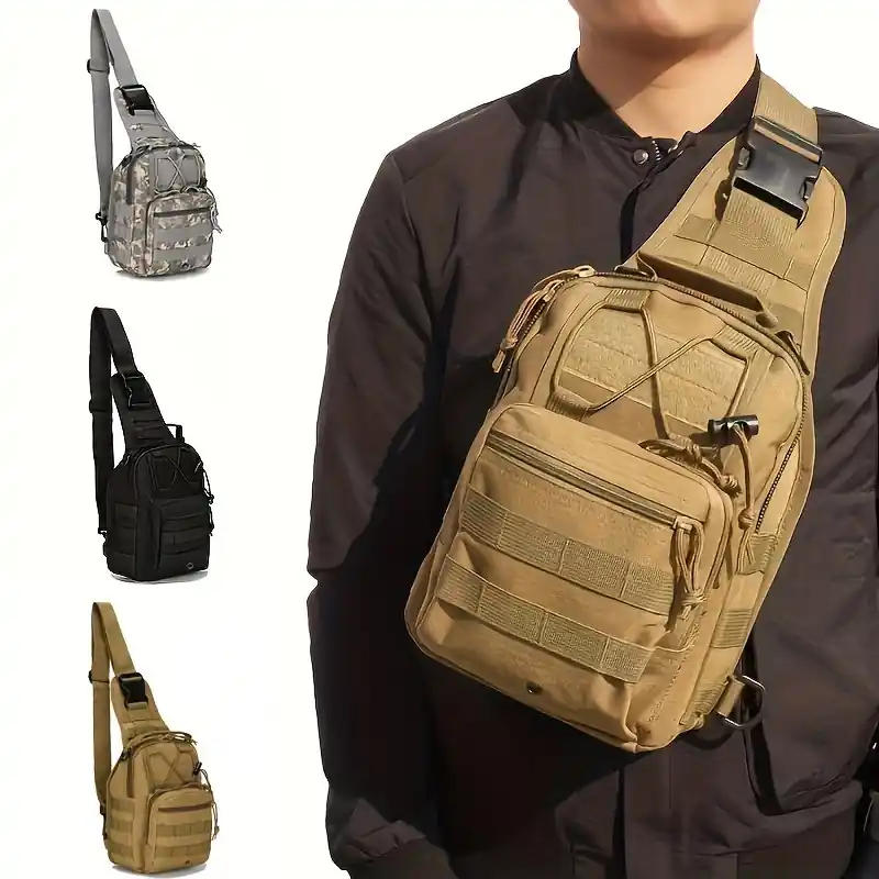 Unisex Sling Chest Bag For Casual Outdoor Hiking And Travel