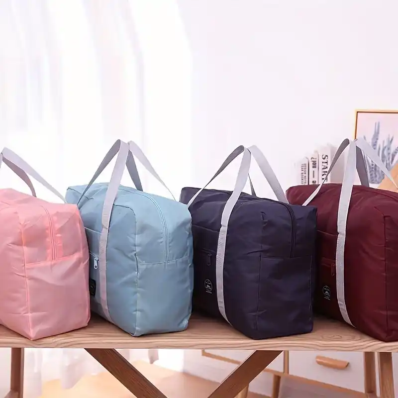 Large Capacity Folding Travel Duffle Portable Clothing Storage Bag