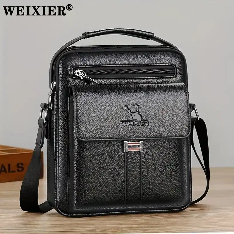Vintage Weixier Mens Messenger Bag Casual Shoulder Satchel Backpack