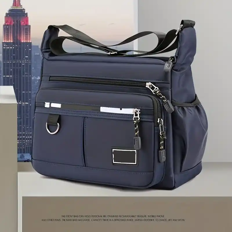 Waterproof Largecapacity Multipocket Mens Business Travel Backpack