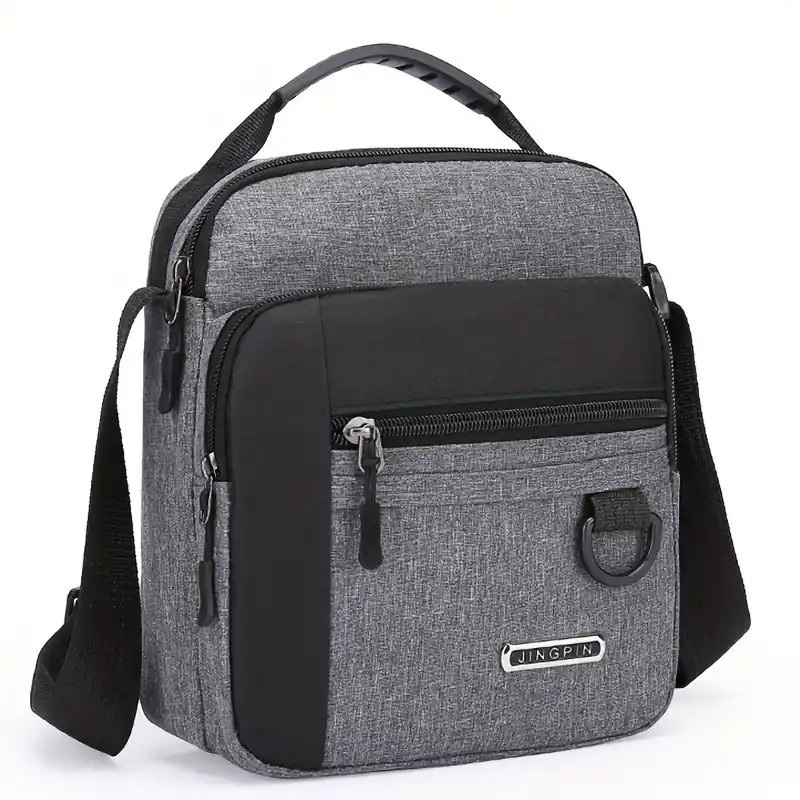 Mens Nylon Crossbody Business Bag Casual Durable Small Shoulder Bag