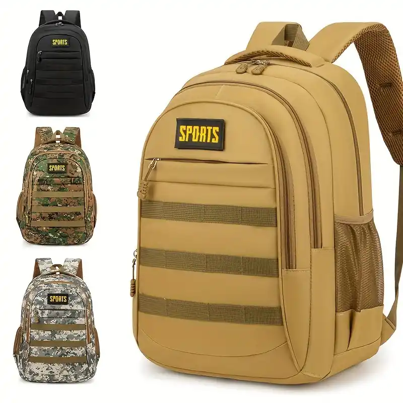 Mens Camouflage Backpack Large Capacity School Hiking Travel Bag