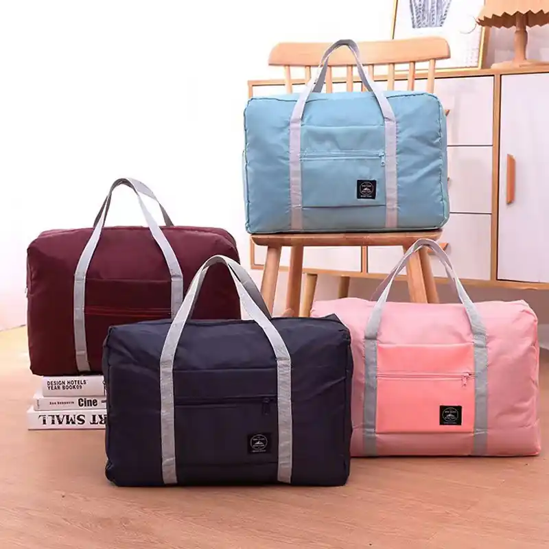 Compact Foldable Travel Luggage Bag Large Capacity Multifunction Storage
