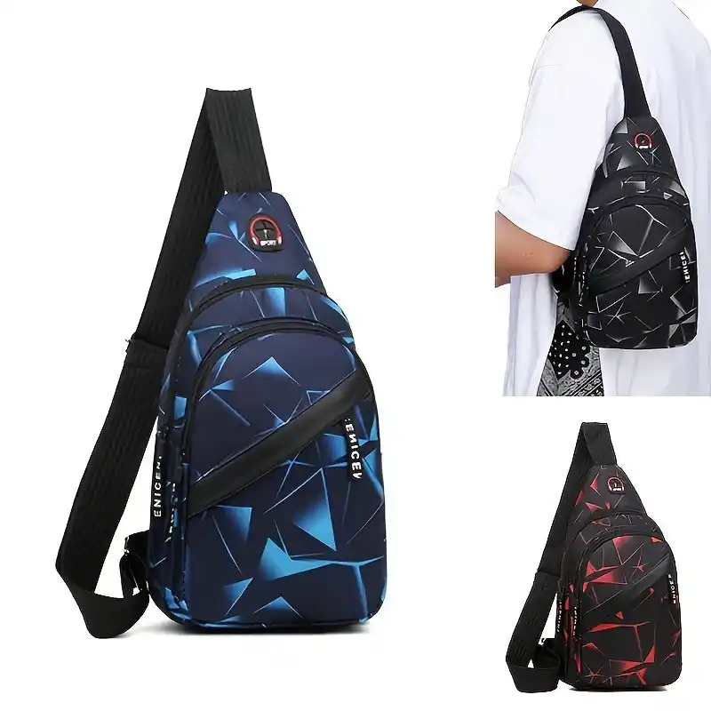 Versatile Travel Chest Bag Lightweight Stylish Crossbody For Outdoor Adventures