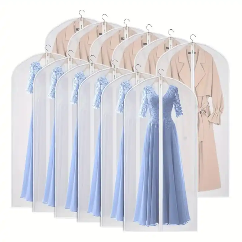 Dress Garment Bag Hanging Closet Storage For Suits Sweaters
