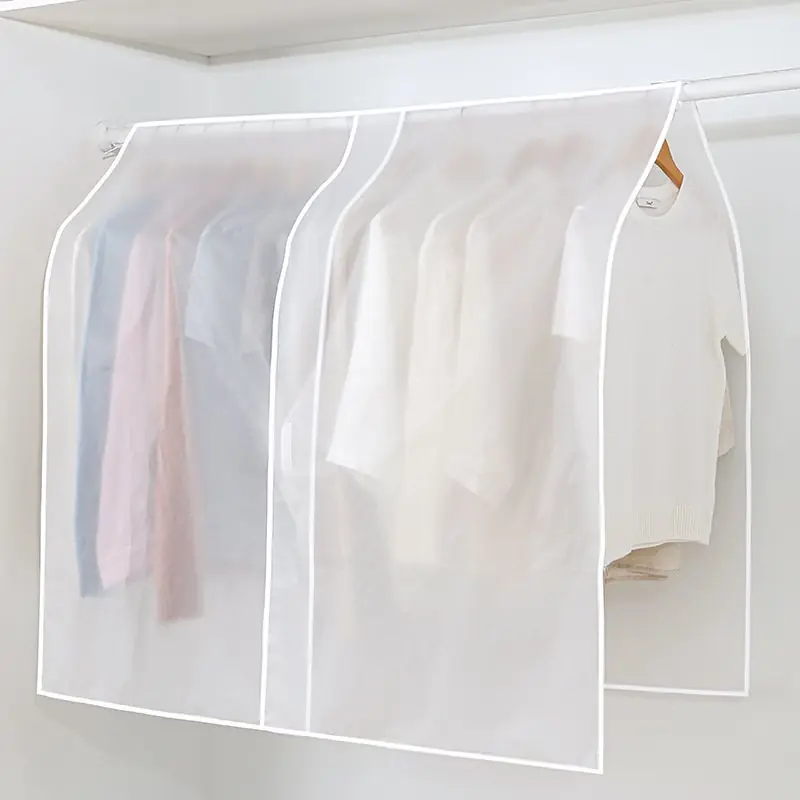 1pc Dustproof Hanging Clothes Cover Lightweight Garment Protector Organizer
