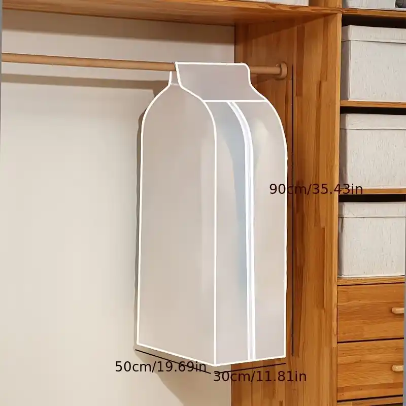 Transparent Washable Clothes Dust Cover Bag For Hanging Coat Suit