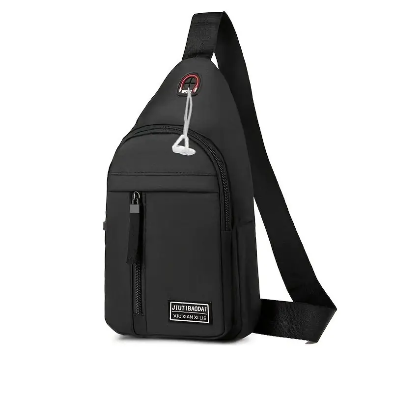 Mens Waterproof Chest Bag Crossbody Messenger Shoulder Backpack