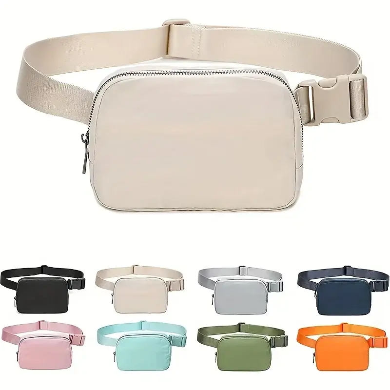 Unisex Adjustable Lightweight Sports Waist Bag For Travel Hiking Yoga