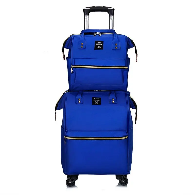 2piece Travel Luggage Set Spinner Suitcase Duffel Shoulder Bag