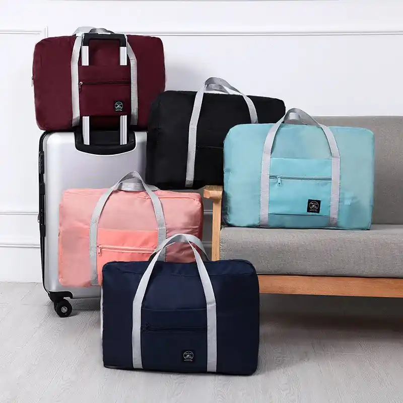 Large Capacity Foldable Travel Duffel Bag Lightweight Luggage Storage