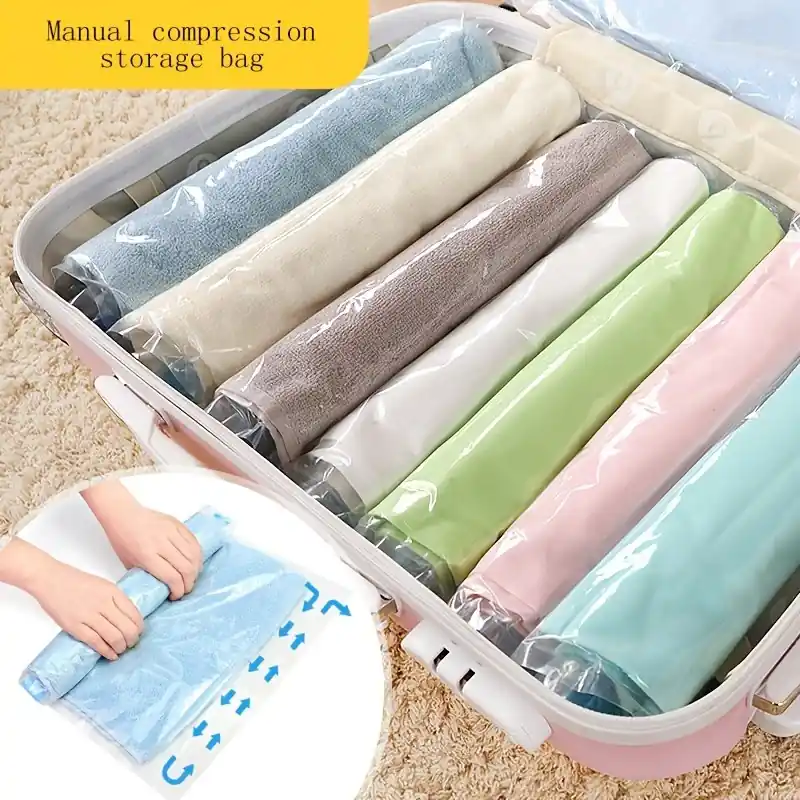 Reusable Vacuum Packing Compression Bags For Travel Space Saver Bags