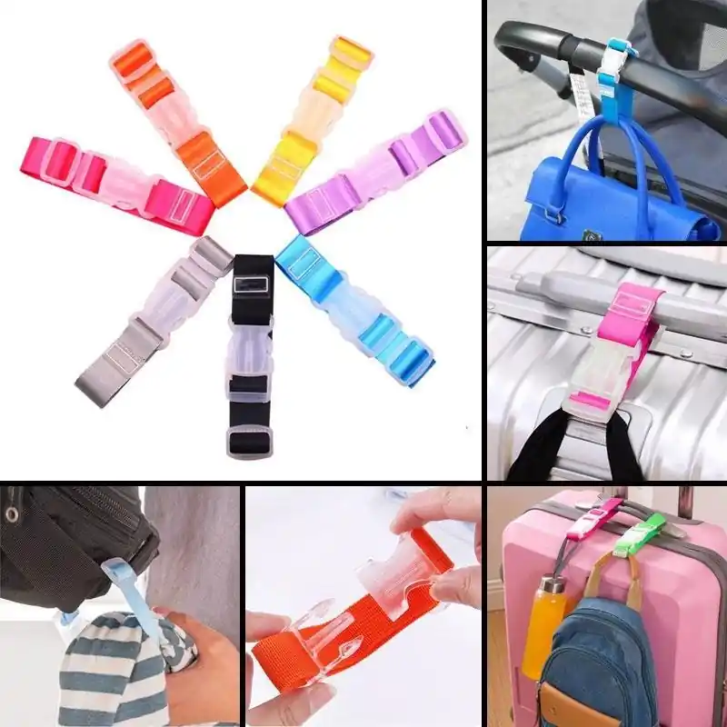 Antilost Luggage Strap Portable Suitcase Belt With Secure Buckle