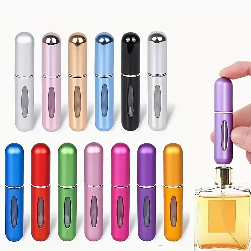 Portable Refillable 5ml Travel Perfume Atomizer Spray Bottle Mini Scent Case