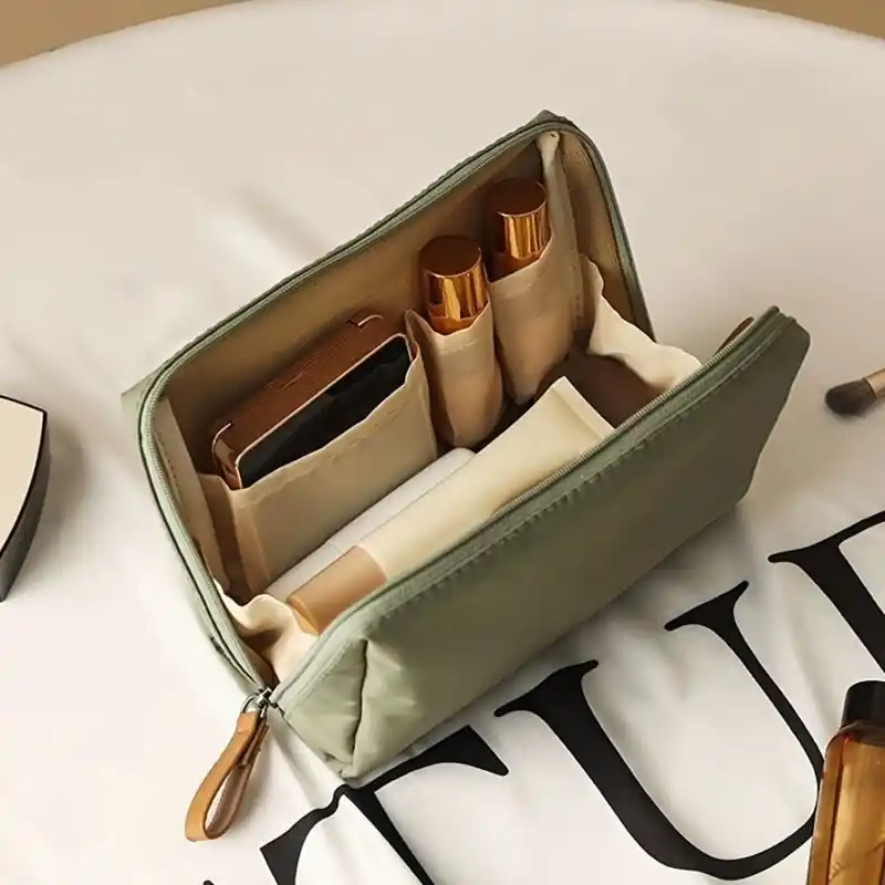 Compact Travel Makeup Bag Mini Cosmetic Pouch For Womens Purse