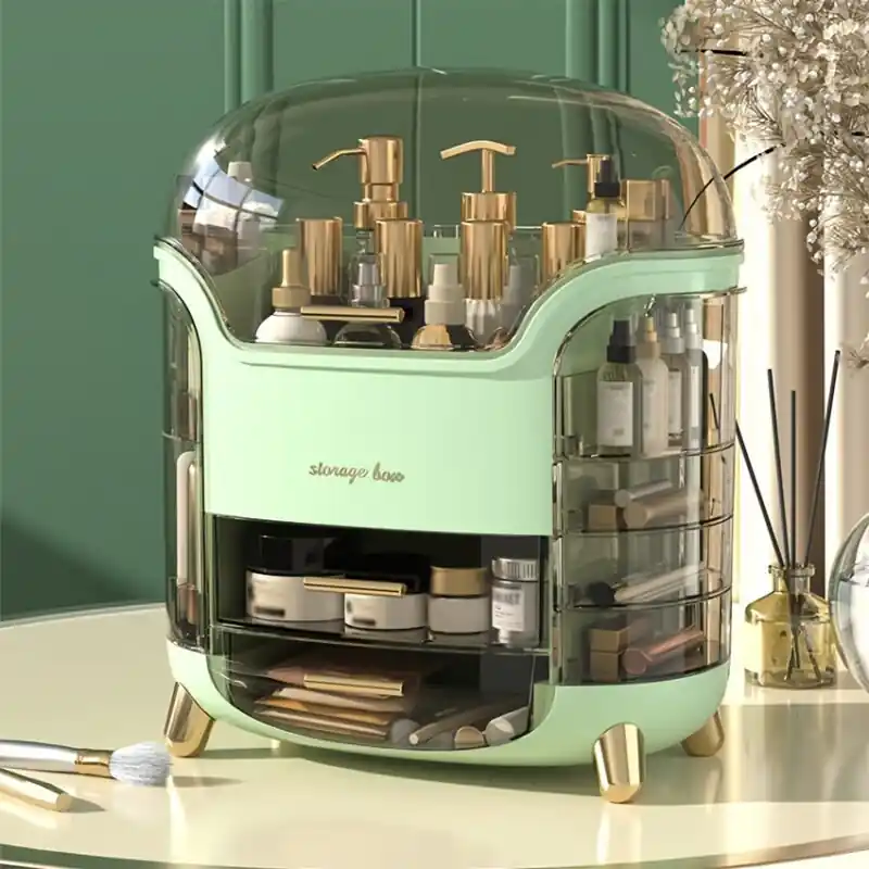 Dustproof Waterproof Desktop Makeup Jewelry Storage Box For Bathroom