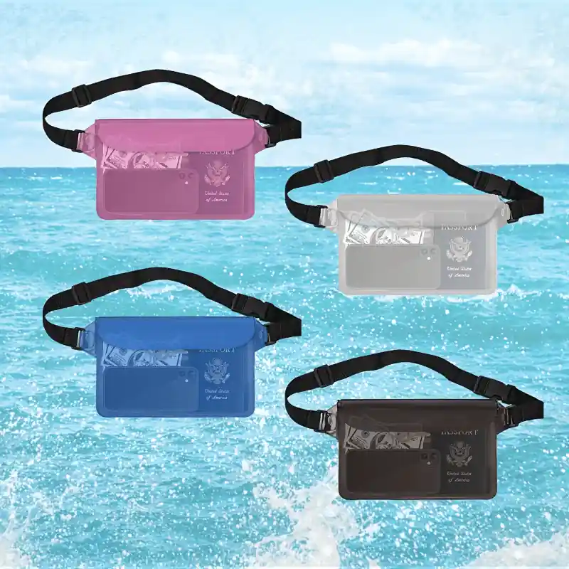 Waterproof Pouch Bag With Adjustable Waist Strap For Water Sports