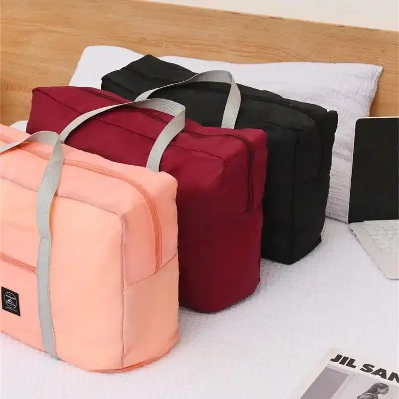 2pcs Durable Foldable Waterproof Large Travel Bags Short Distance Backpack