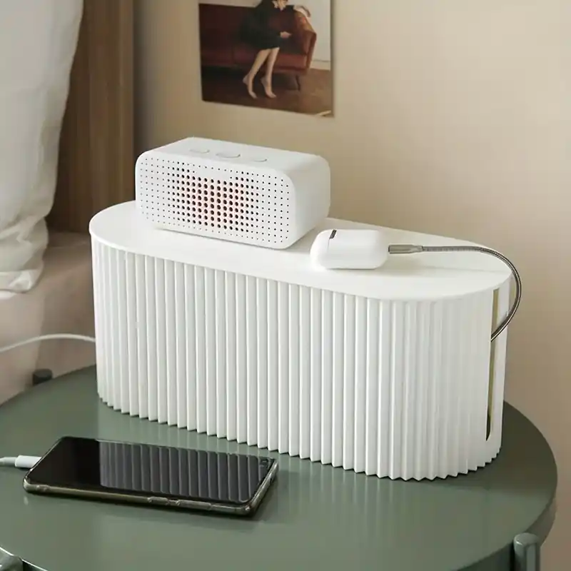 Multifunctional Cable Management Box Hide Wires Organize Power Strips Desktop Storage
