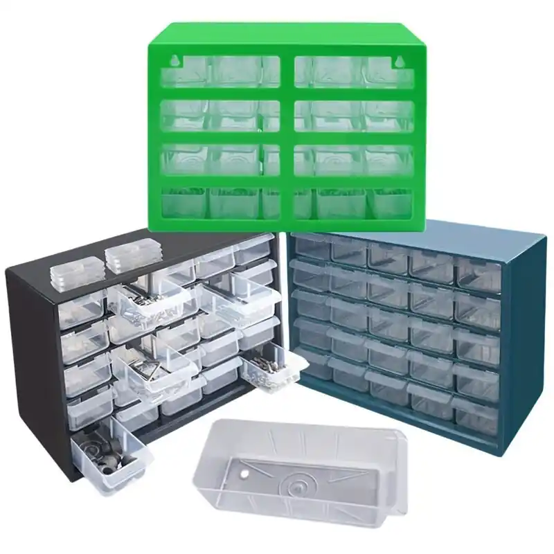 25grid Wallmounted Drawer Parts Box Tool Electronic Storage