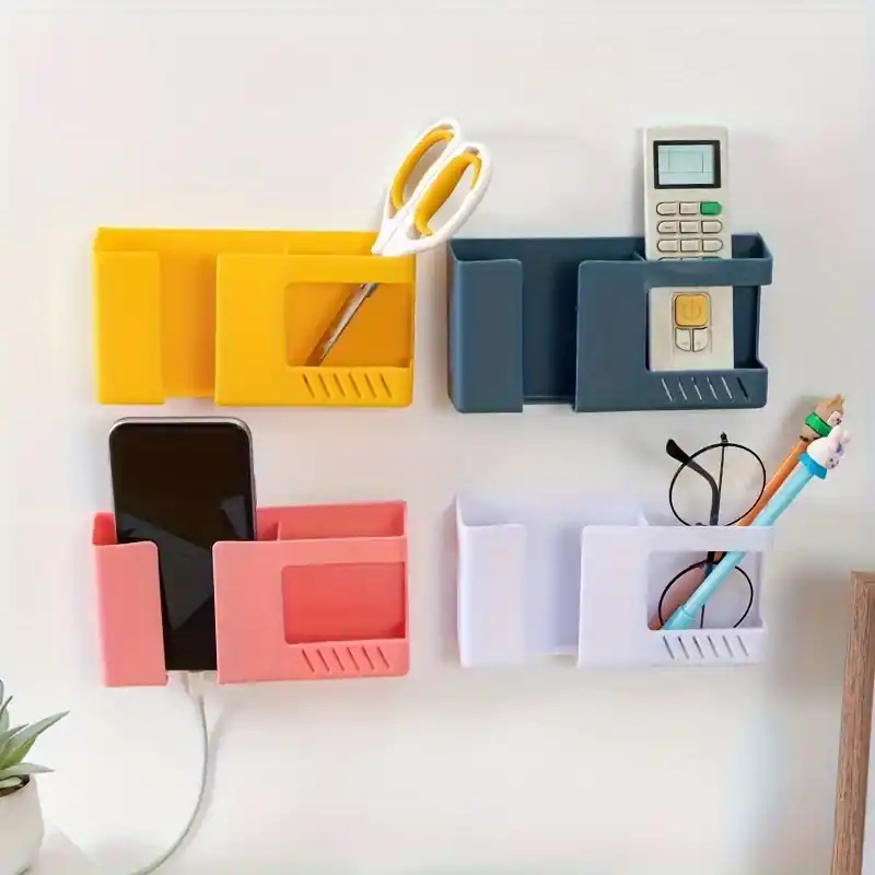 Remote Control Storage Box Wall Mounted Holder For Home Decor