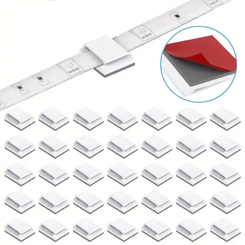 100pack Selfadhesive Led Light Strip Mounting Bracket Clips 8mm10mm