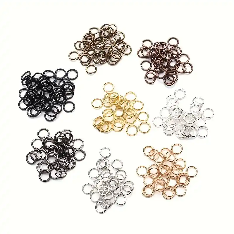 Assorted Iron Open Jump Rings 410mm Durable Jewelry Making