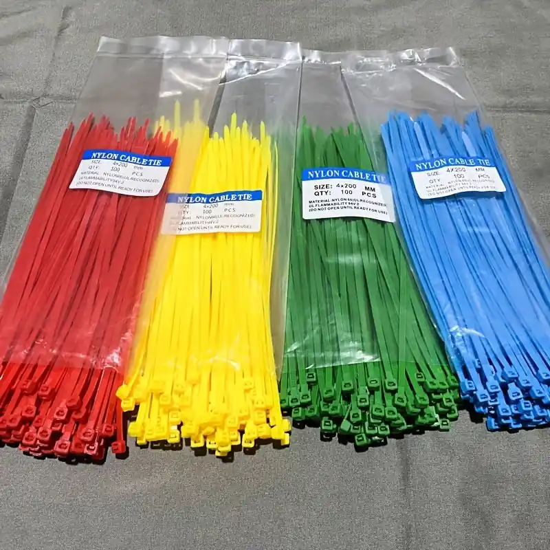 100pcs Heavy Duty Clear Zip Ties 4mmx787in Outdoor High Temp Resistant