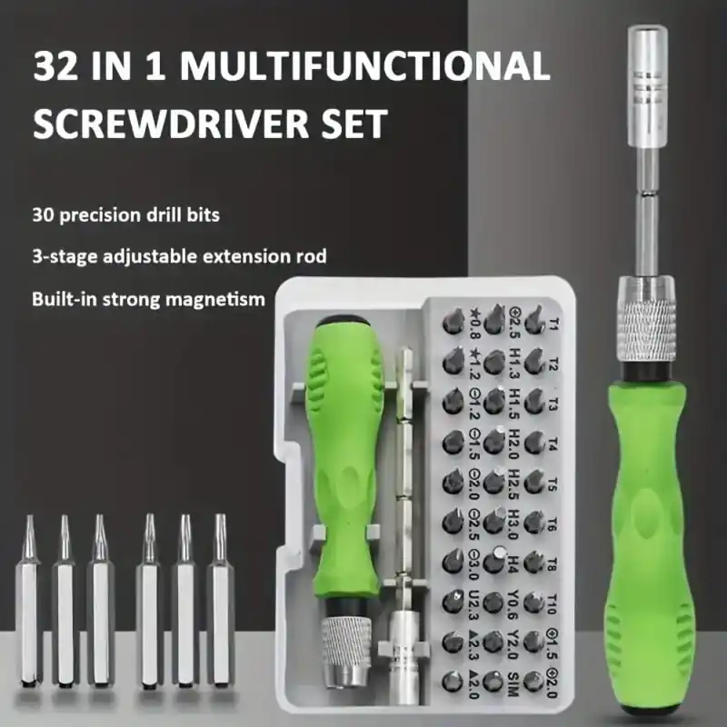 Precision 32in1 Magnetic Screwdriver Set For Electronics Camera Repair