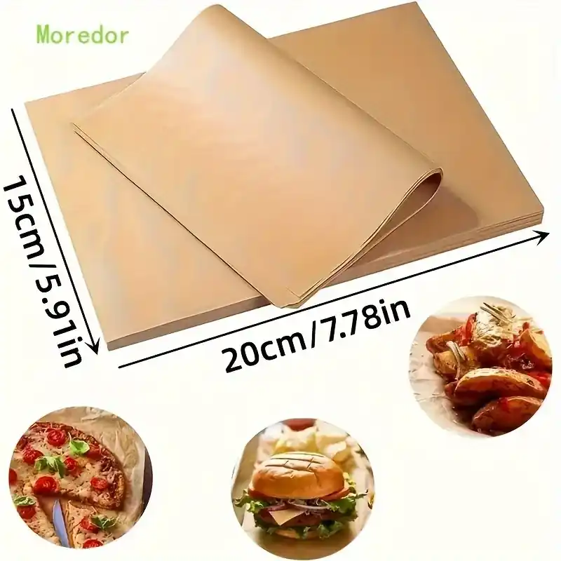 Unbleached Precut Parchment Paper Sheets Nonstick Baking Cooking Essentials