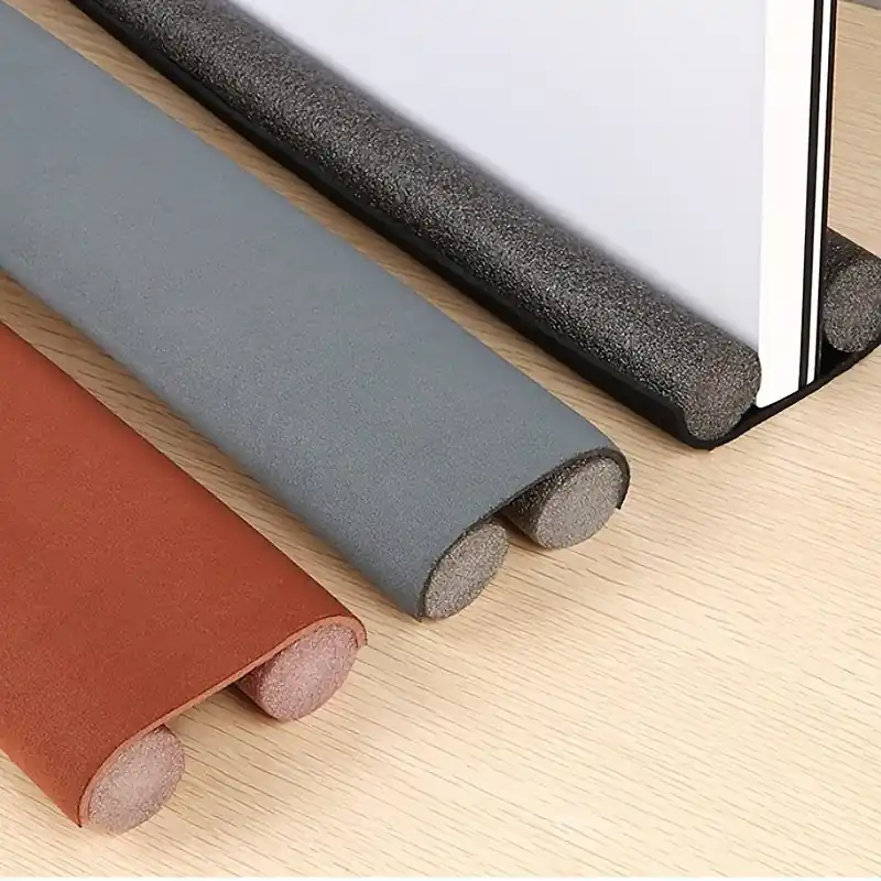 Adjustable Black 366 Door Draft Stopper Wind Noise Gap Blocker