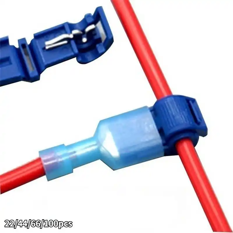 Waterproof Electrical Cable Connectors 224466100pcs Quick Lock Wire Terminals