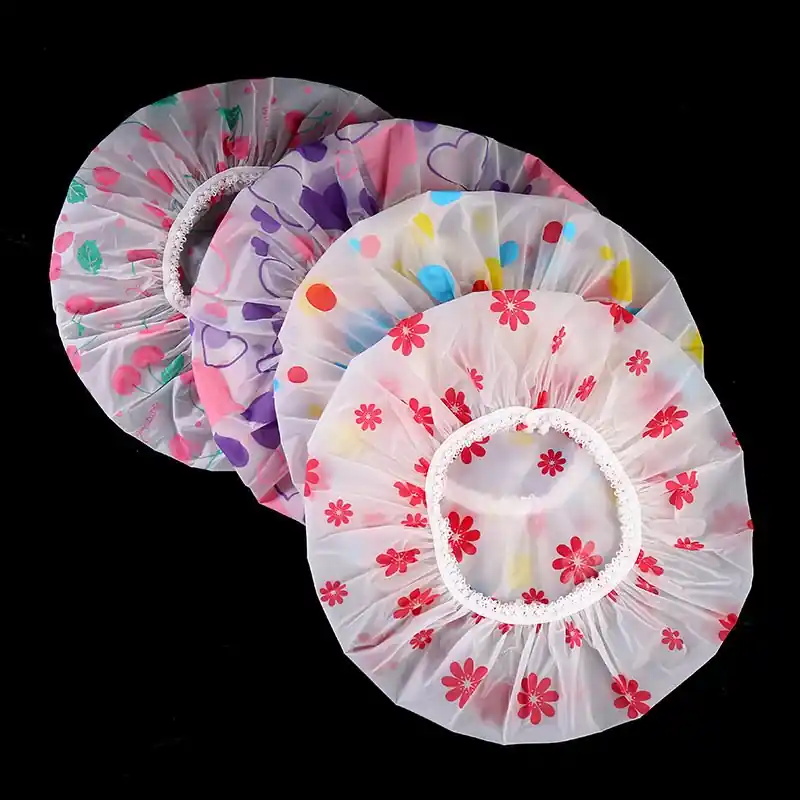 Waterproof Thickened Shower Cap Womens Spa Hair Salon Accessory
