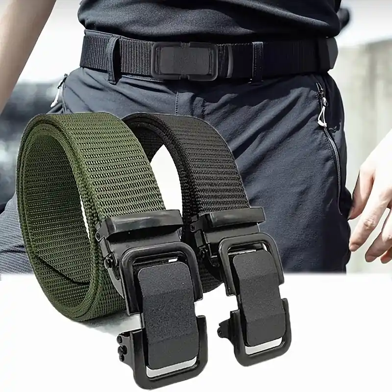 Mens Durable Nylon Tactical Belt Perfect Gift For Outdoor Enthusiasts