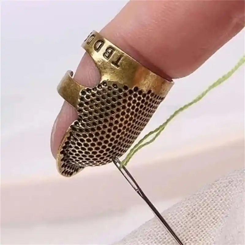 Classic Metal Sewing Thimble Durable Vintage Design For Tailoring Crafts