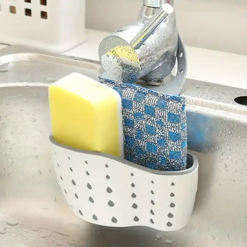 Adjustable Kitchen Sink Drain Rack Multifunctional Telescopic Basket For Soap Veggies