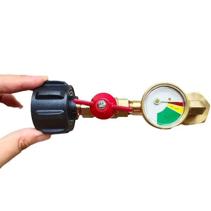 Propane Tank Refill Adapter Kit 1lb To 20lb With Gauge Valve