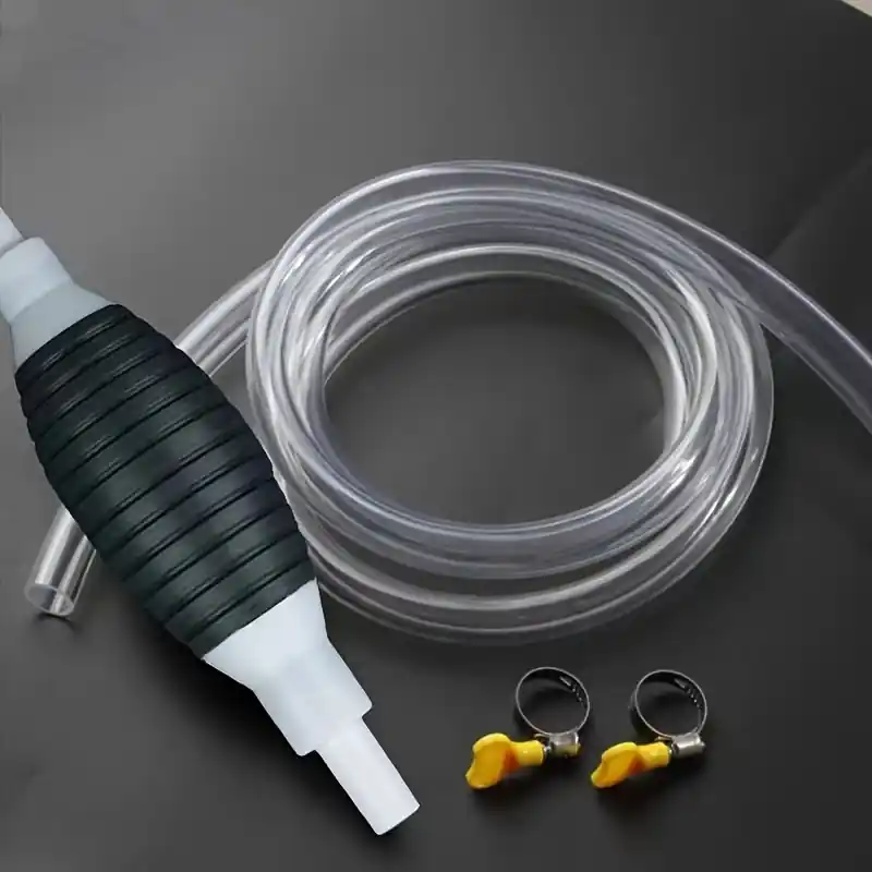 Portable Gasoline Siphon Hose Pump Fuel Oil Water Transfer Solution