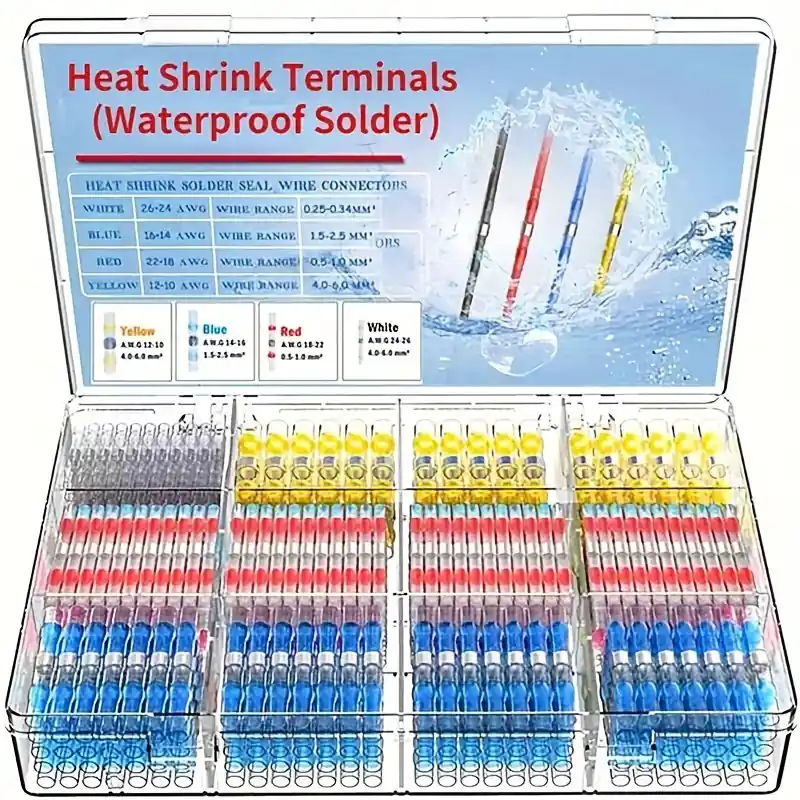 Waterproof Solder Seal Heat Shrink Butt Connector Kit 300900pcs