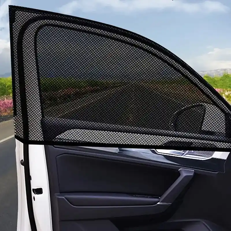 Uv Protection Car Window Mosquito Nets 2pcs4pcs Sunshade Screens