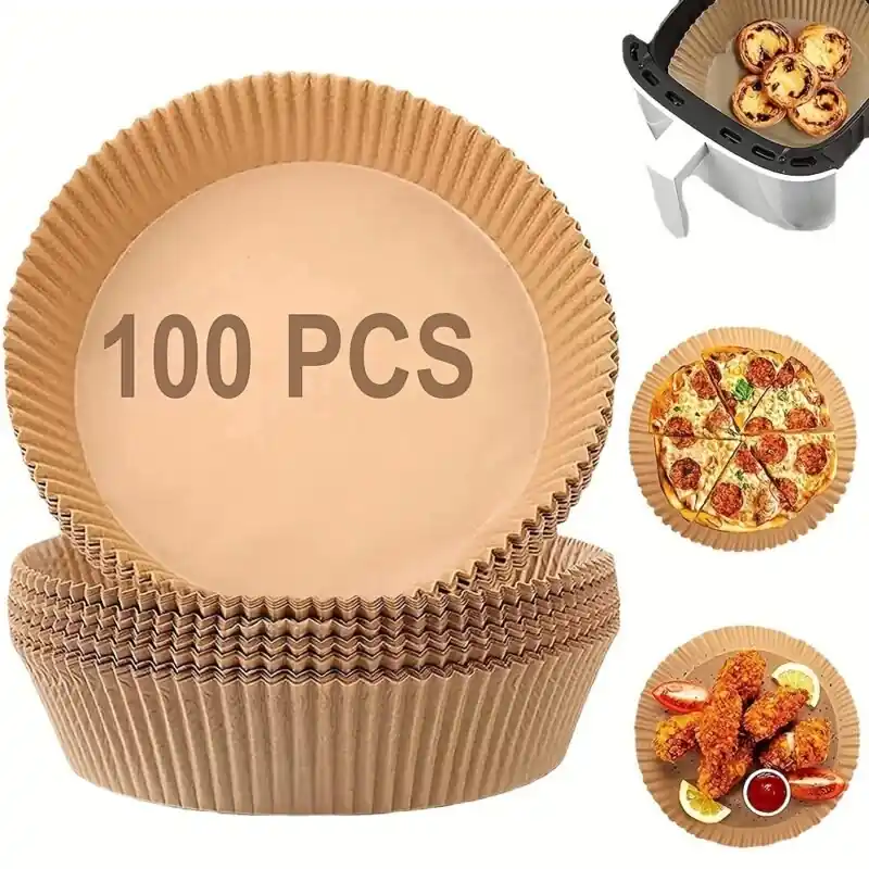 Nonstick Air Fryer Paper Liners Set 2050100pcs Heatresistant