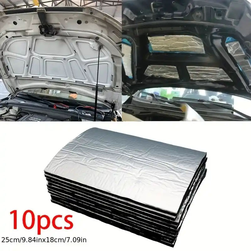 10 Sheets 5mm Car Van Sound Deadening Insulation Noise Heat Reduction
