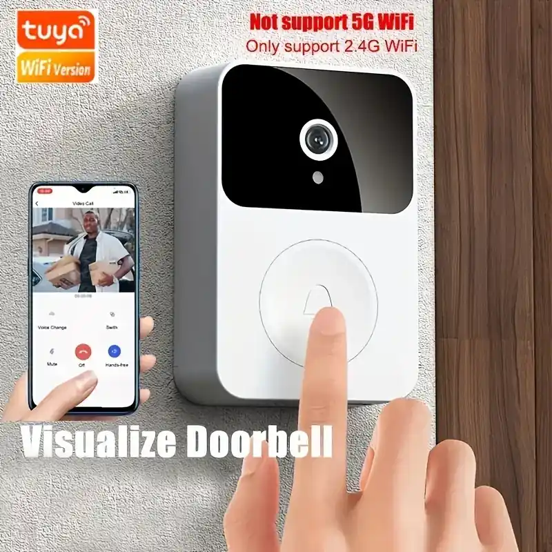 Wifi Hd Doorbell Camera 2way Audio Night Vision Motion Alerts