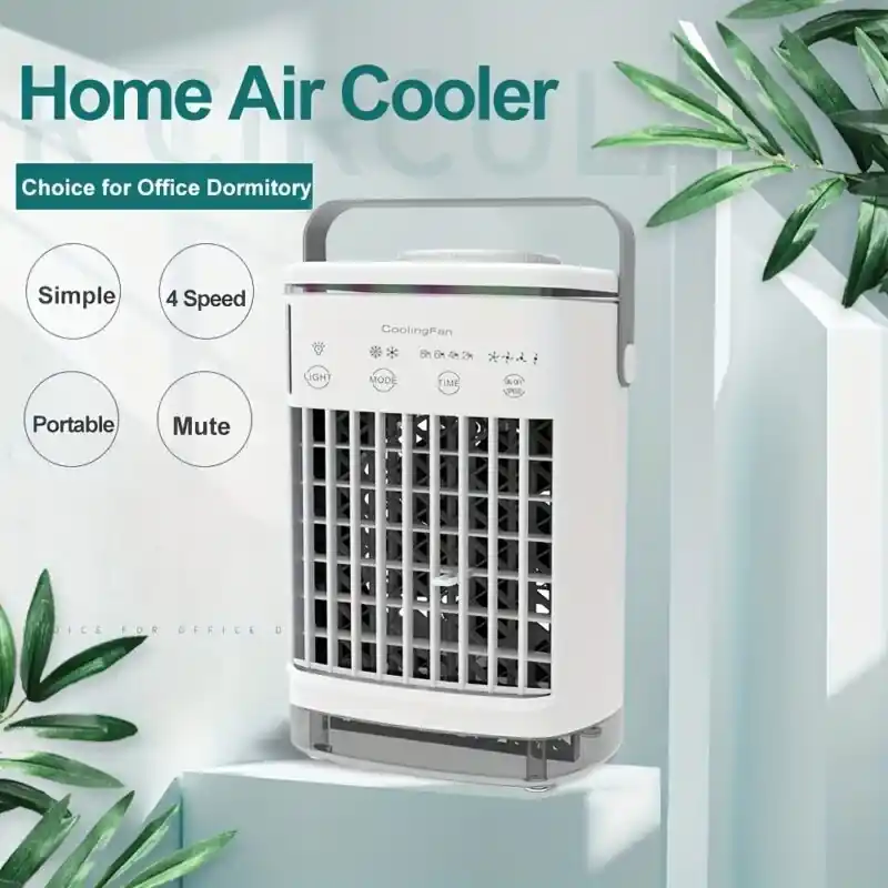 Portable Mini 4speed Air Conditioner Humidifier Home Office Cooling